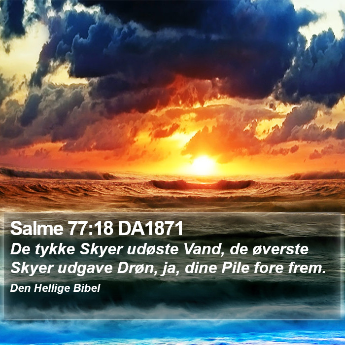 Salme 77:18 DA1871 Bible Study