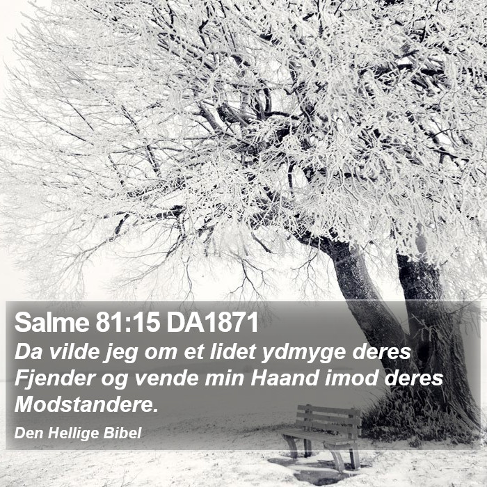 Salme 81:15 DA1871 Bible Study