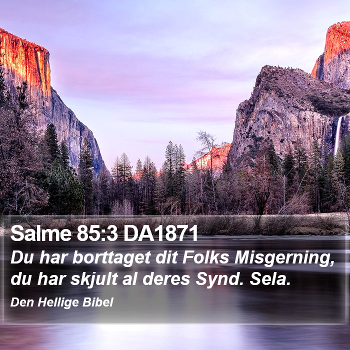 Salme 85:3 DA1871 Bible Study