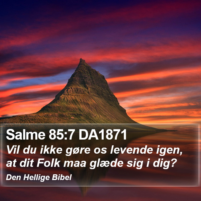 Salme 85:7 DA1871 Bible Study