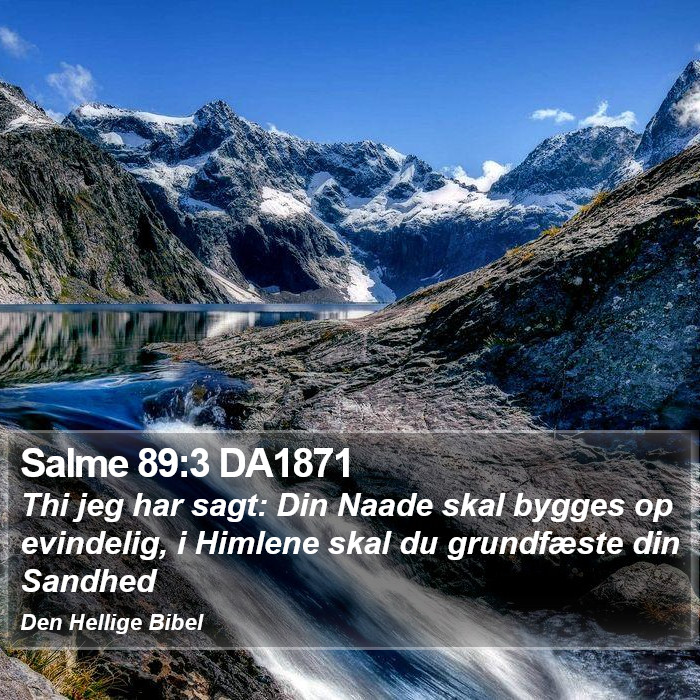 Salme 89:3 DA1871 Bible Study