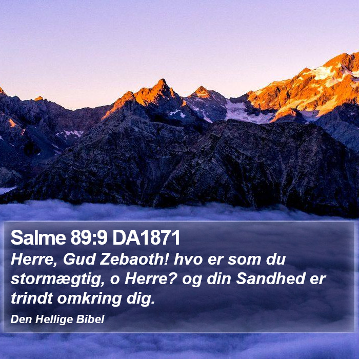 Salme 89:9 DA1871 Bible Study