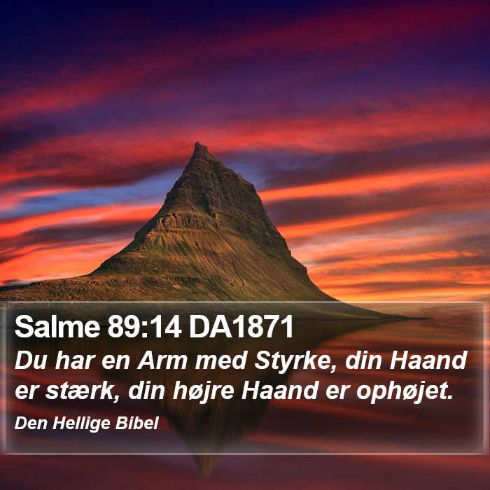 Salme 89:14 DA1871 Bible Study