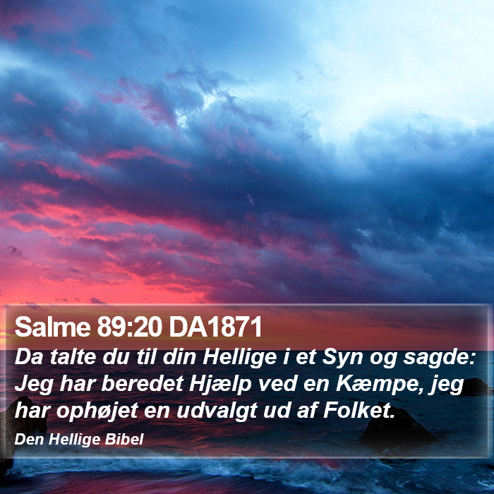 Salme 89:20 DA1871 Bible Study