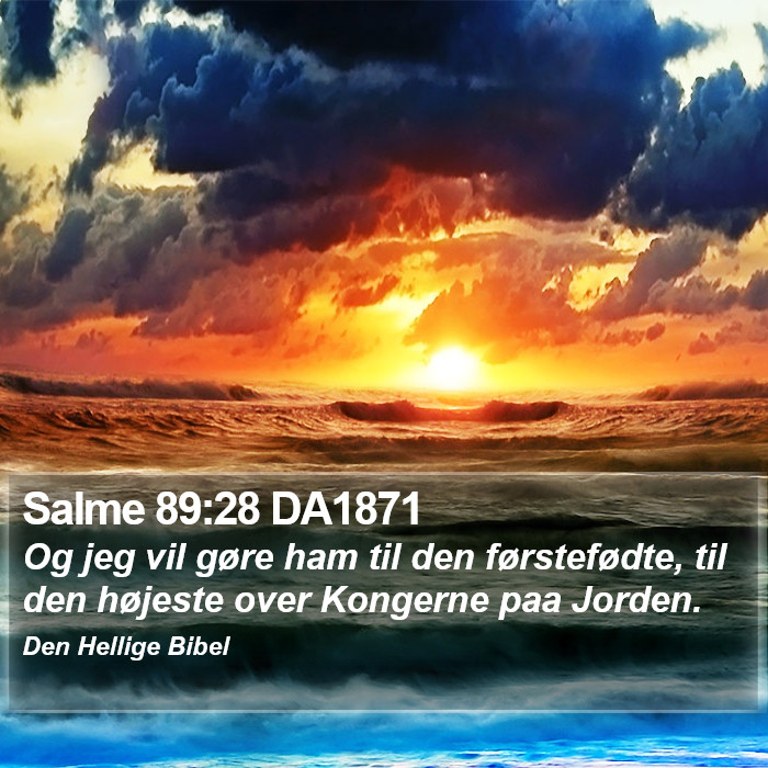 Salme 89:28 DA1871 Bible Study