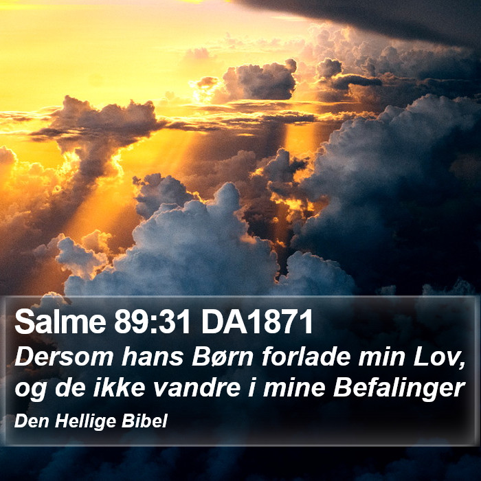 Salme 89:31 DA1871 Bible Study