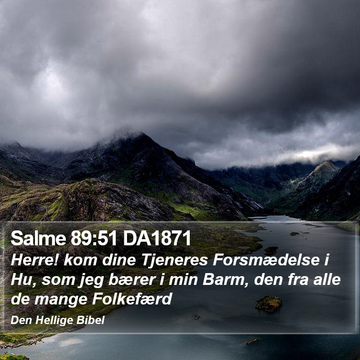 Salme 89:51 DA1871 Bible Study