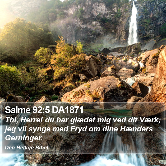 Salme 92:5 DA1871 Bible Study