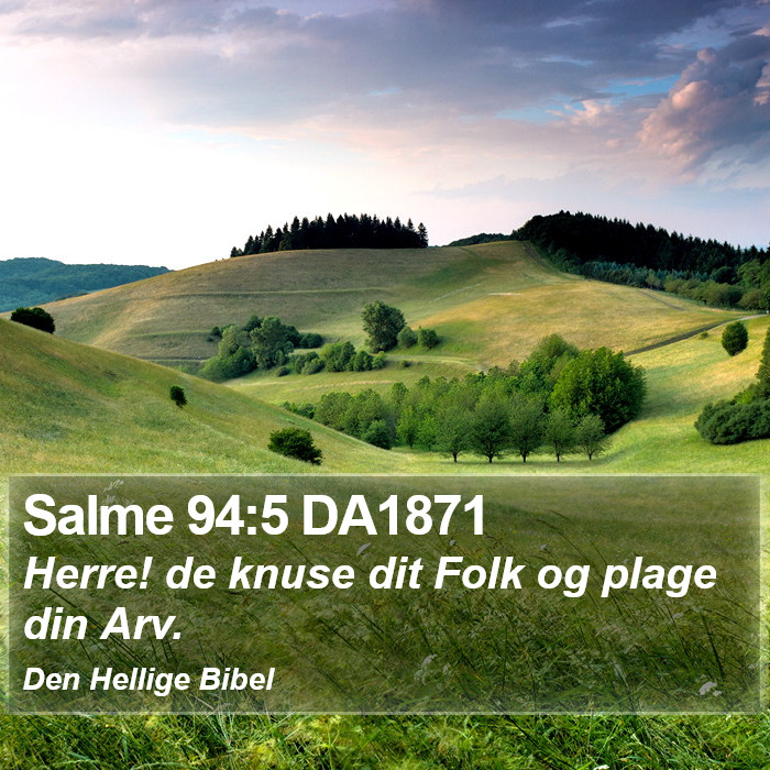 Salme 94:5 DA1871 Bible Study