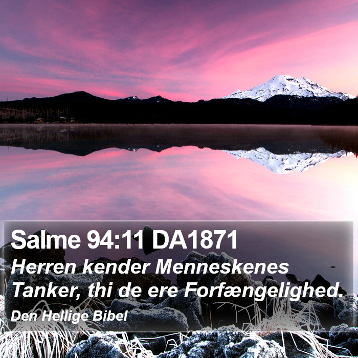 Salme 94:11 DA1871 Bible Study