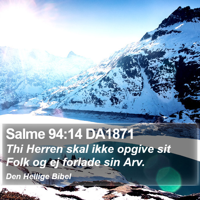 Salme 94:14 DA1871 Bible Study