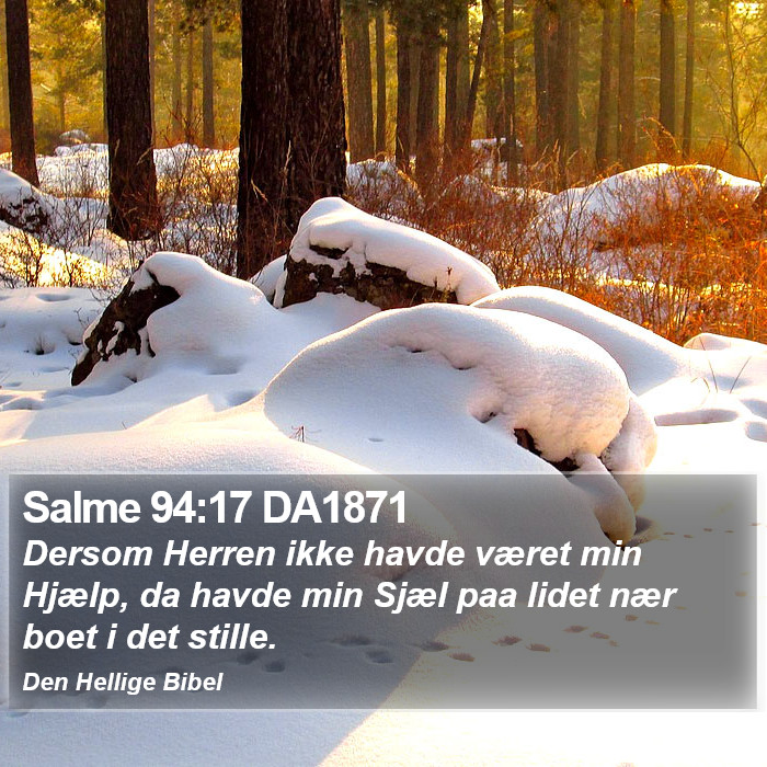 Salme 94:17 DA1871 Bible Study