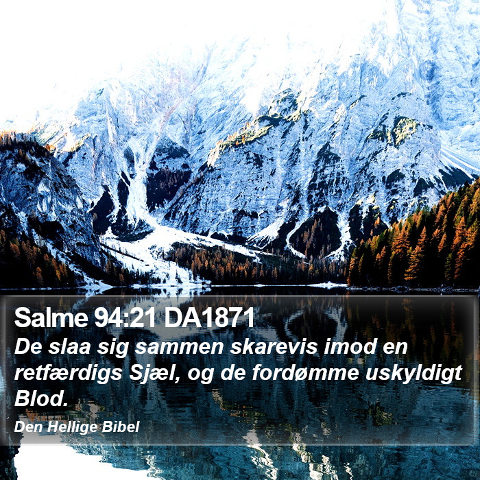 Salme 94:21 DA1871 Bible Study