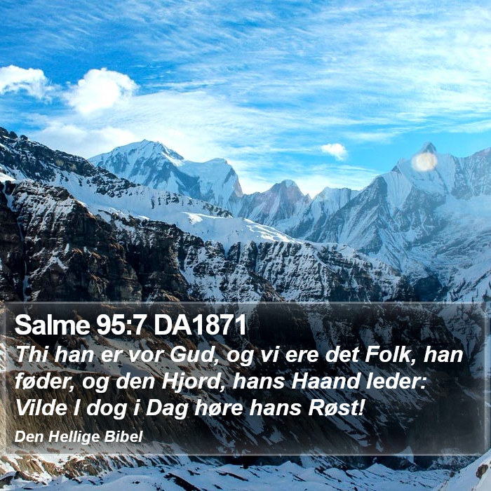 Salme 95:7 DA1871 Bible Study