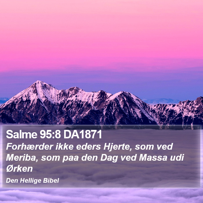 Salme 95:8 DA1871 Bible Study