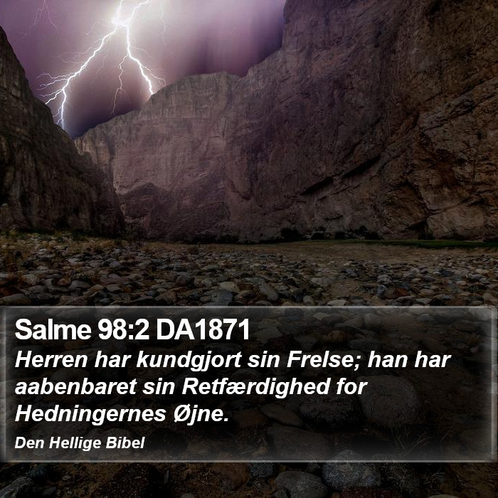 Salme 98:2 DA1871 Bible Study