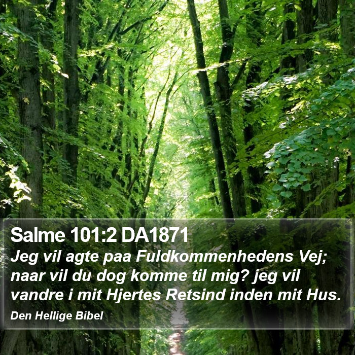 Salme 101:2 DA1871 Bible Study