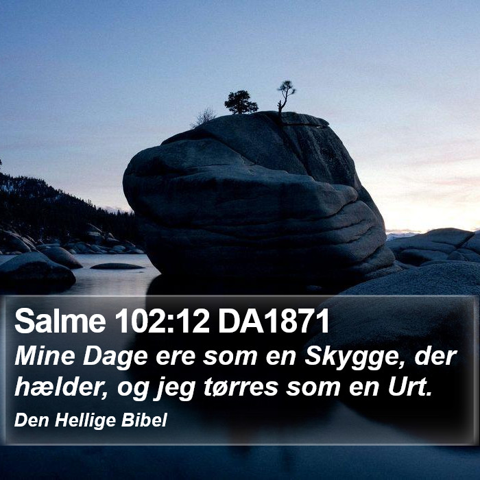 Salme 102:12 DA1871 Bible Study