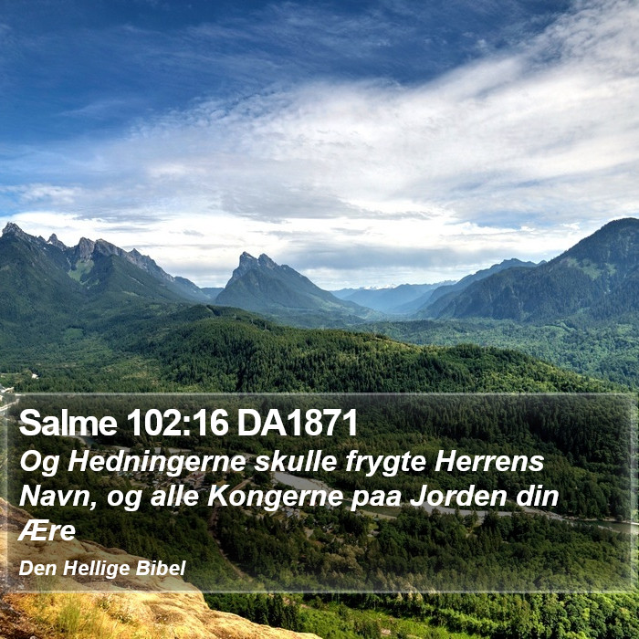 Salme 102:16 DA1871 Bible Study