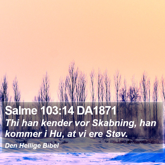 Salme 103:14 DA1871 Bible Study