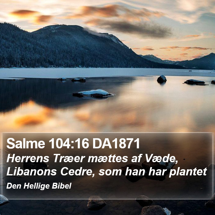 Salme 104:16 DA1871 Bible Study