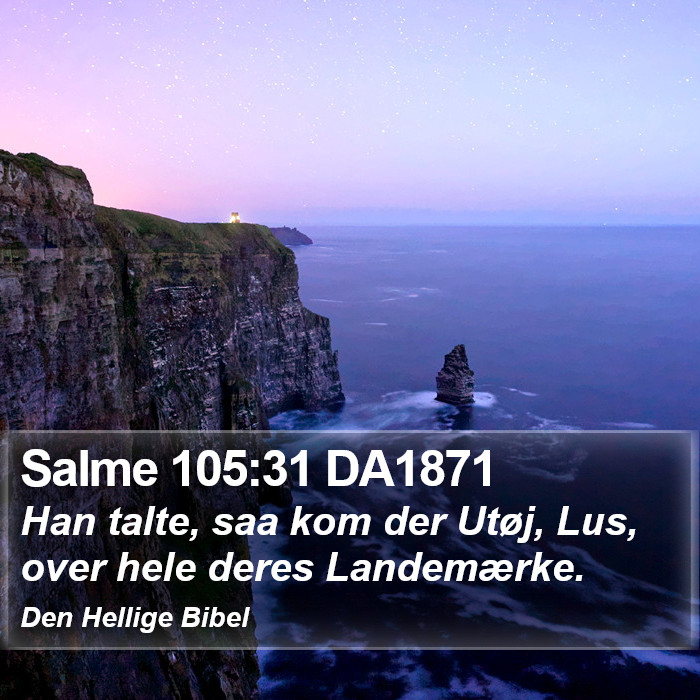 Salme 105:31 DA1871 Bible Study