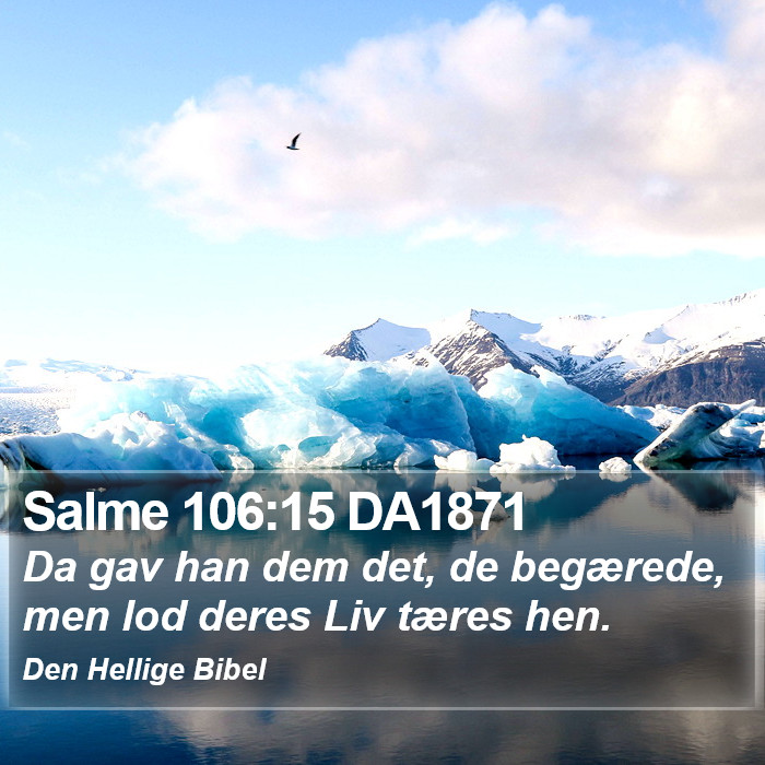 Salme 106:15 DA1871 Bible Study