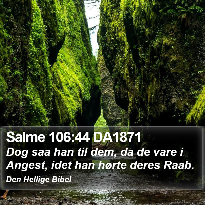 Salme 106:44 DA1871 Bible Study