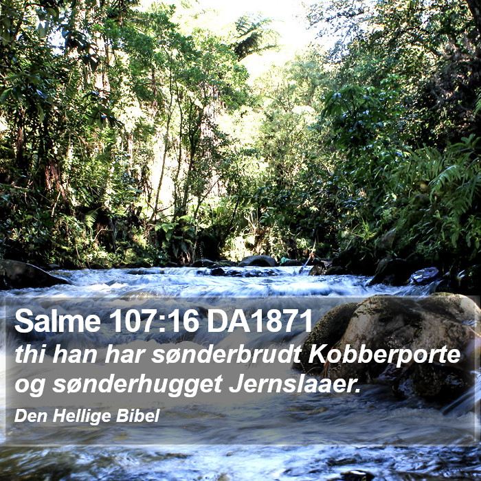 Salme 107:16 DA1871 Bible Study