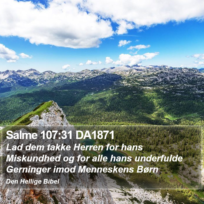 Salme 107:31 DA1871 Bible Study