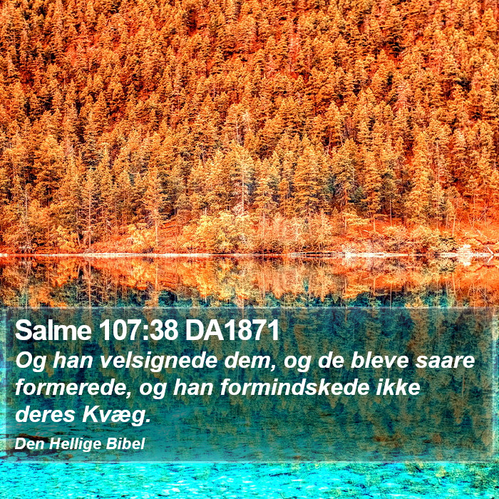 Salme 107:38 DA1871 Bible Study
