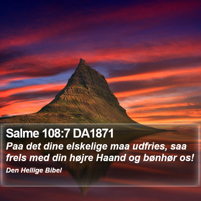 Salme 108:7 DA1871 Bible Study