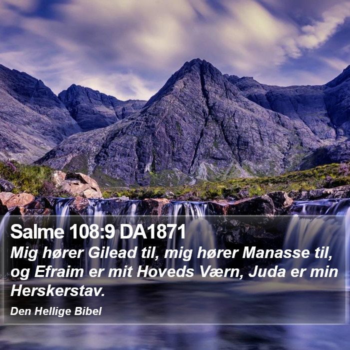 Salme 108:9 DA1871 Bible Study