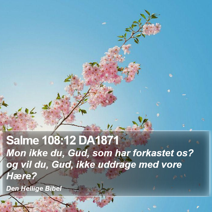 Salme 108:12 DA1871 Bible Study