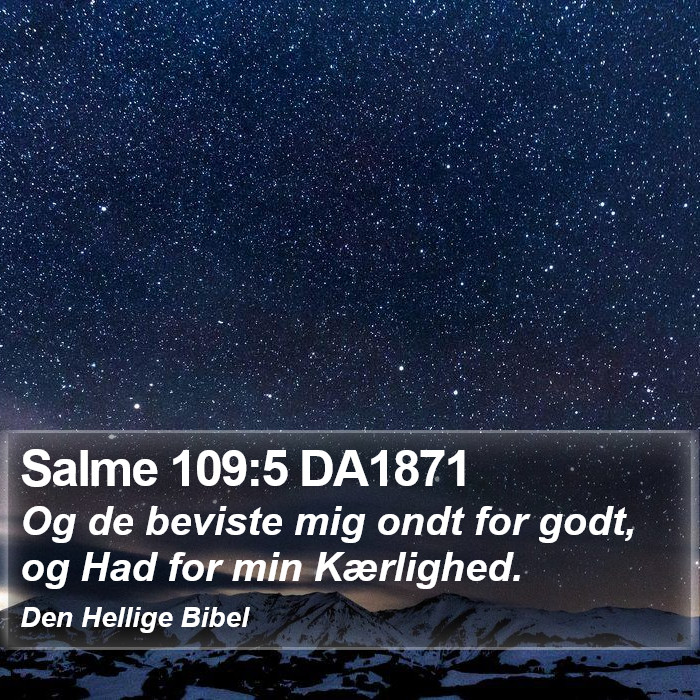 Salme 109:5 DA1871 Bible Study