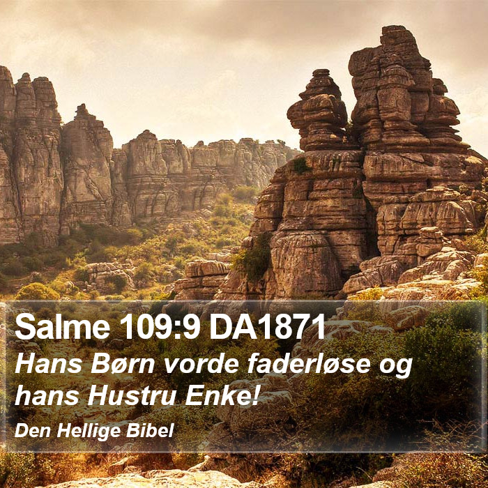 Salme 109:9 DA1871 Bible Study