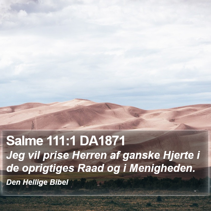 Salme 111:1 DA1871 Bible Study