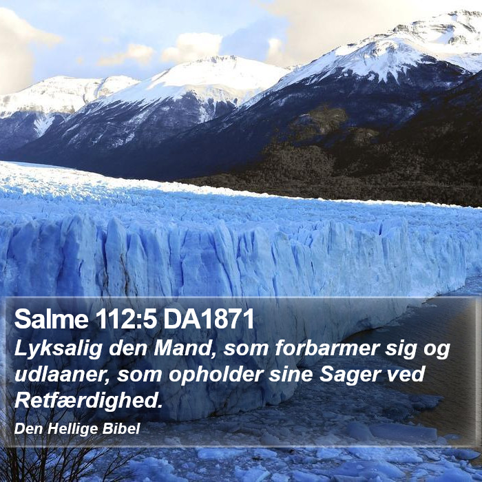 Salme 112:5 DA1871 Bible Study