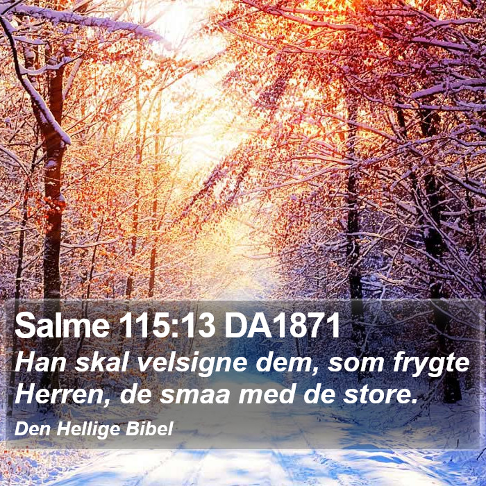 Salme 115:13 DA1871 Bible Study