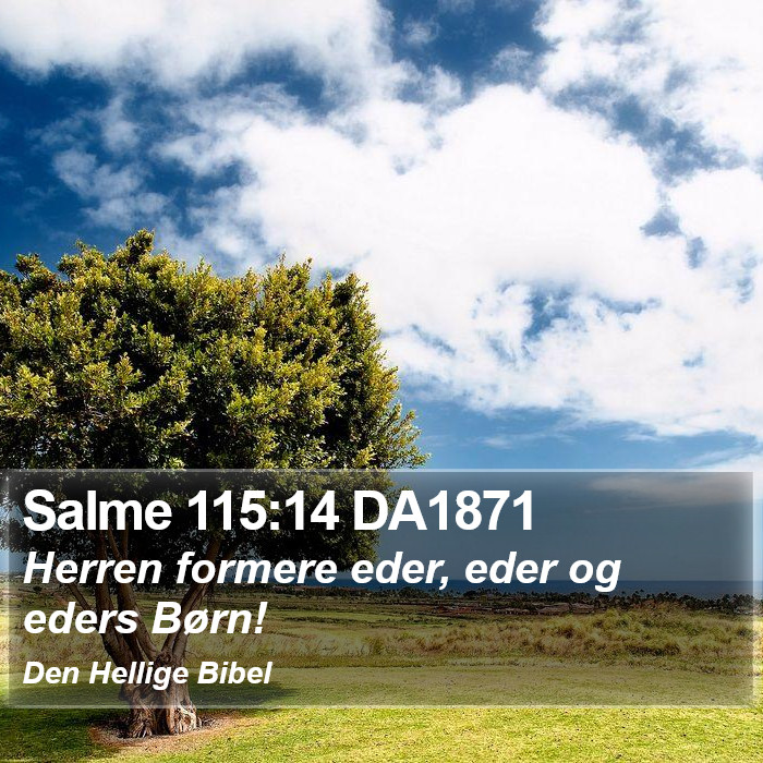 Salme 115:14 DA1871 Bible Study