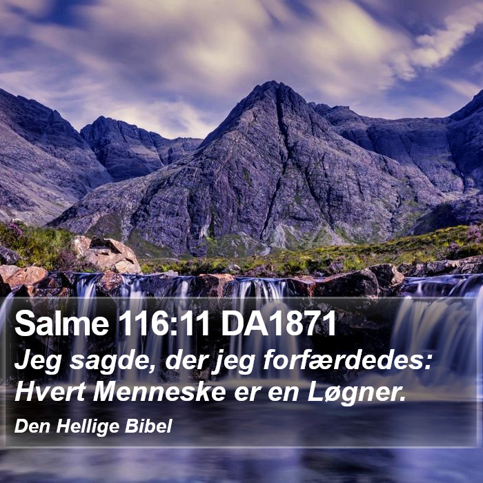 Salme 116:11 DA1871 Bible Study