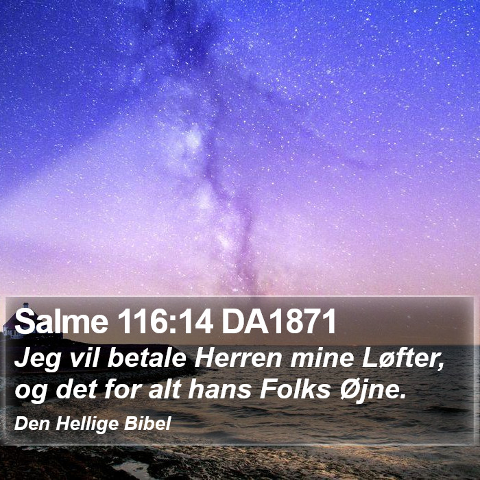 Salme 116:14 DA1871 Bible Study