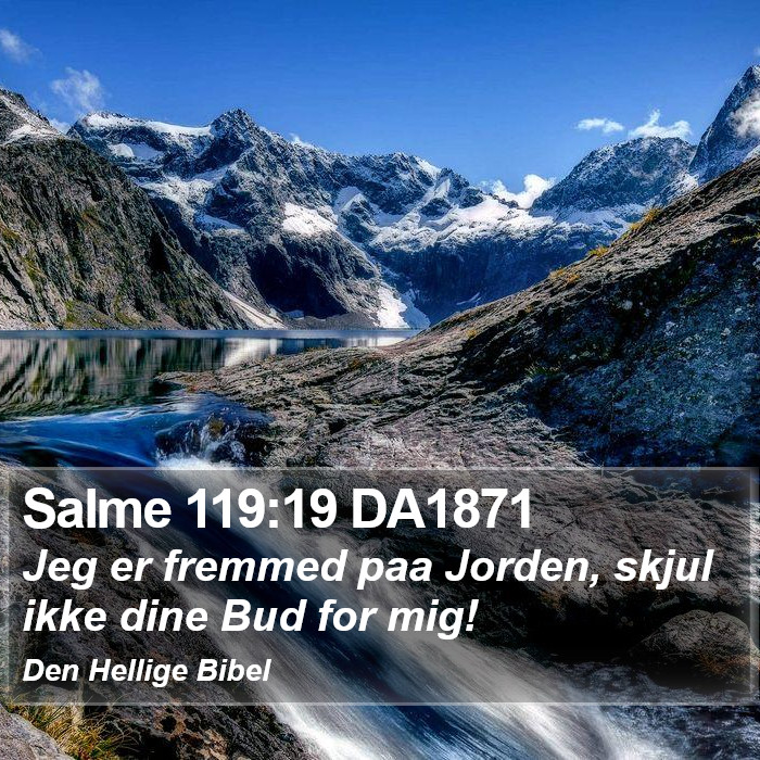 Salme 119:19 DA1871 Bible Study