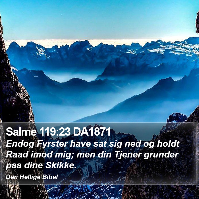 Salme 119:23 DA1871 Bible Study