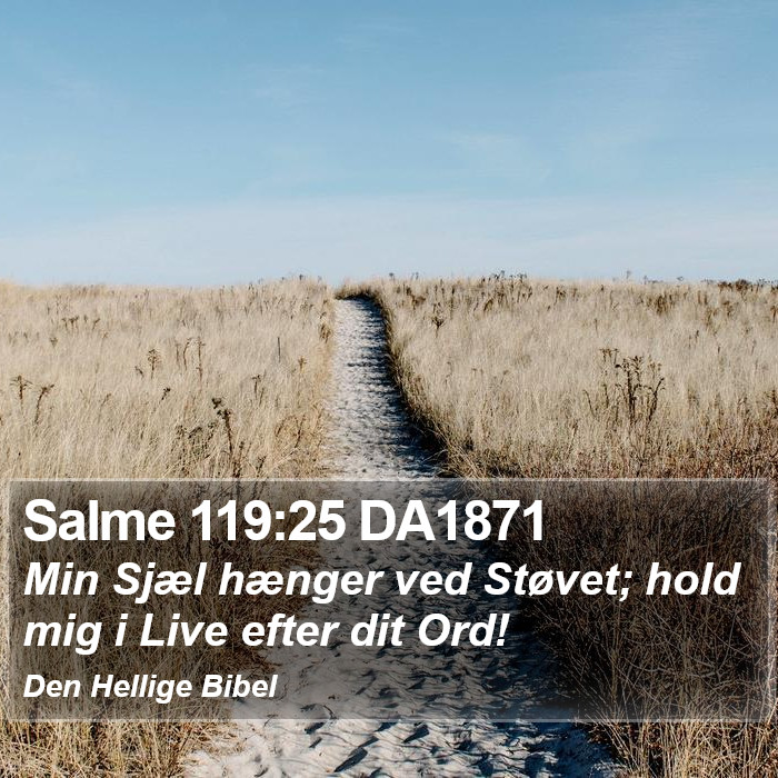 Salme 119:25 DA1871 Bible Study