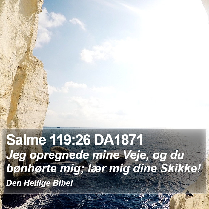 Salme 119:26 DA1871 Bible Study