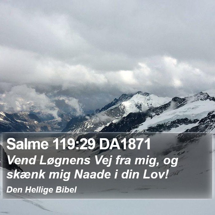 Salme 119:29 DA1871 Bible Study