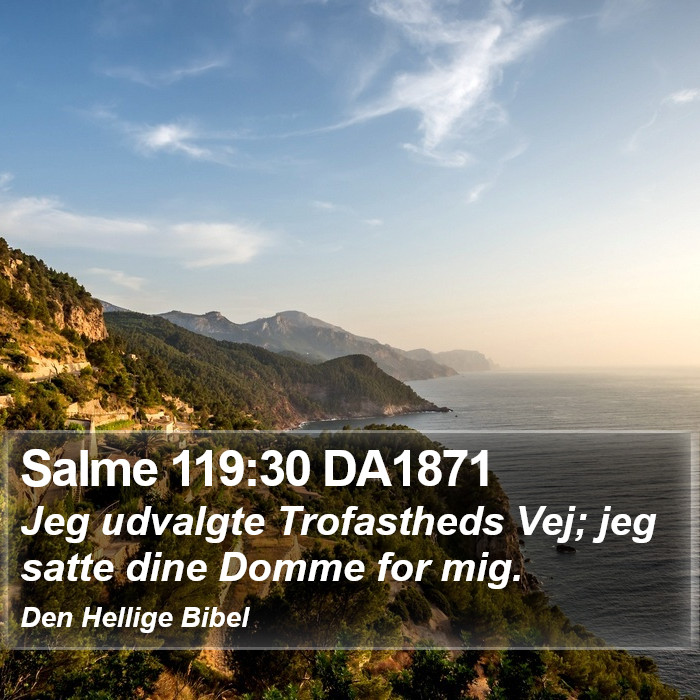 Salme 119:30 DA1871 Bible Study