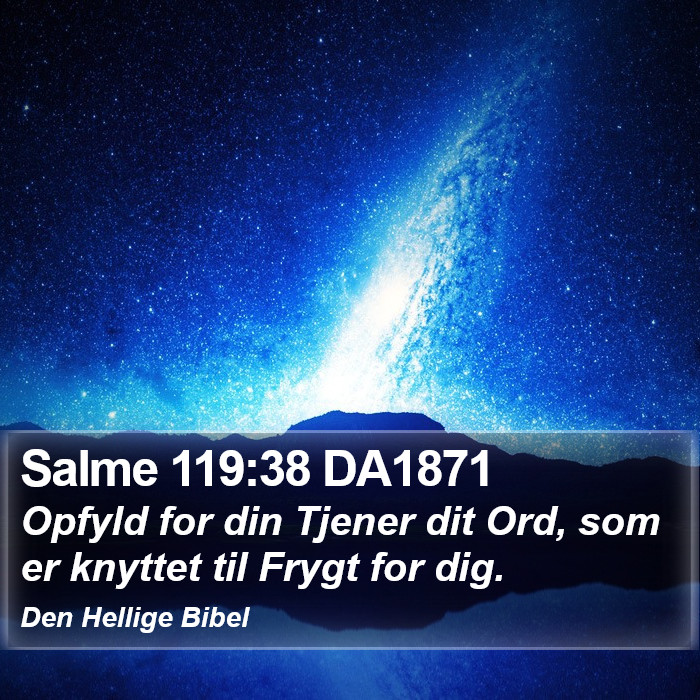 Salme 119:38 DA1871 Bible Study