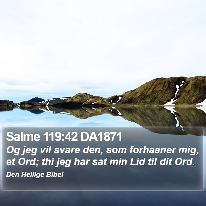 Salme 119:42 DA1871 Bible Study